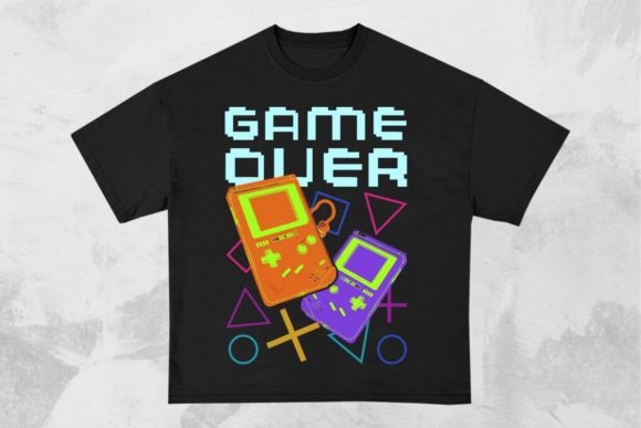 Game Over Gaming T-Shirt Design