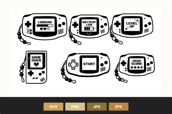 Handheld Game Console Loading Start: A Retro Pixel Font