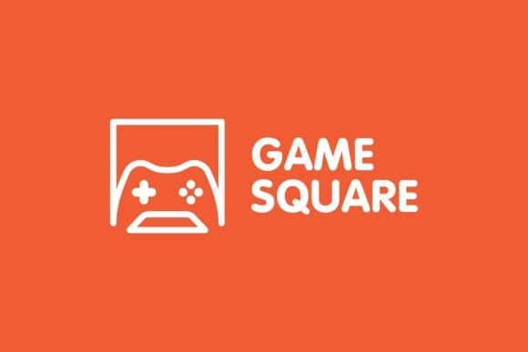 Joystick Game Square Logo: Dynamic Design for Modern Brands