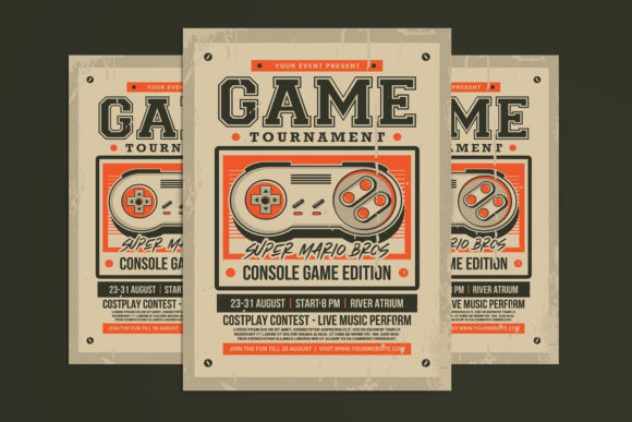Retro Game Tournament Flyer Design Essentials