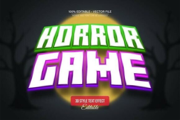 Scary Horror Game 3D Text Effect: Unleash Your Dark Creativity
