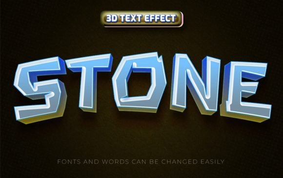 Stone Game Headline: Editable Text Effect for Bold Designs