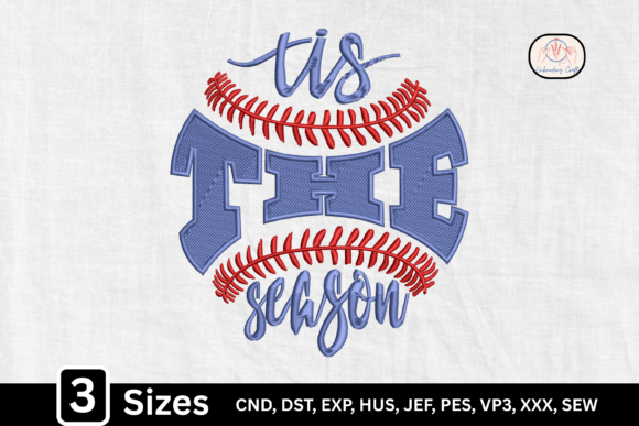Tis The Season: Game Day Baseball Embroidery Design