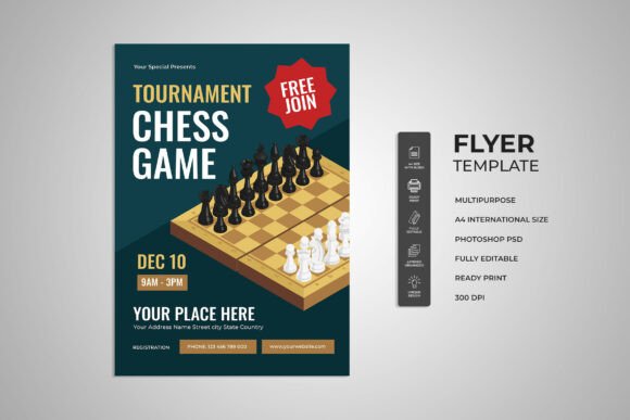Tournament Chess Game Flyer: A Professional Design Template