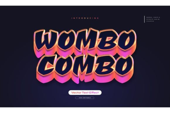 Wombo Combo Text: 3D Game Style Typography
